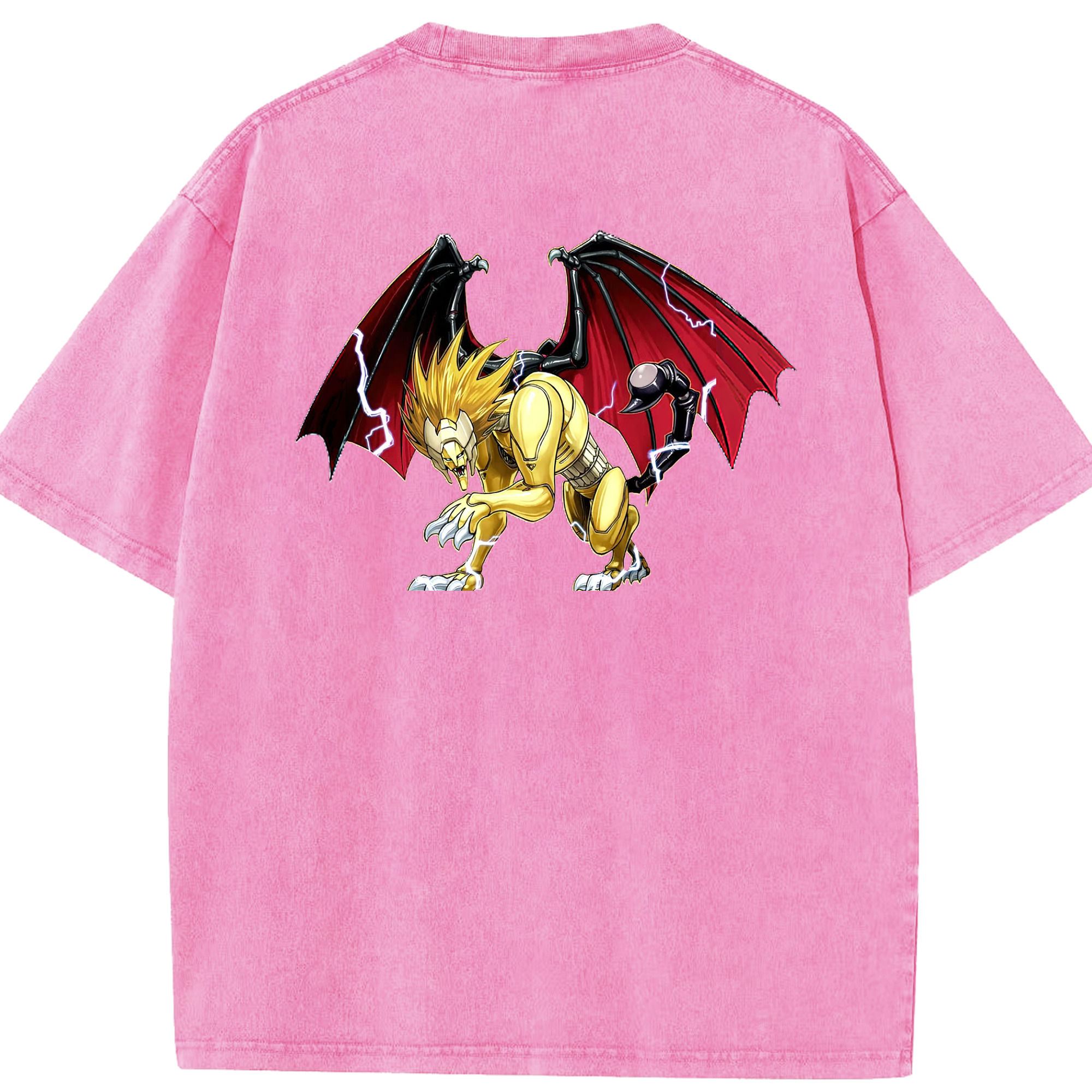 （画像用） 遊☆戯☆王 Yu-Gi-Oh! 綿100% ヴィンテージ風 半袖Tシャツ（背面プリント）